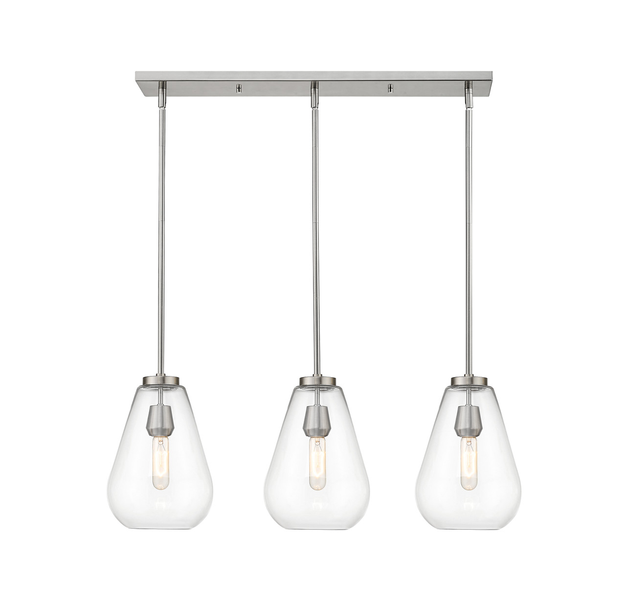 Z-LITE 488P8-3L-BN 3 Light Island/Billiard,Brushed Nickel Z-LITE 488P8-3L-BN 3 Light Island/Billiard,Brushed Nickel