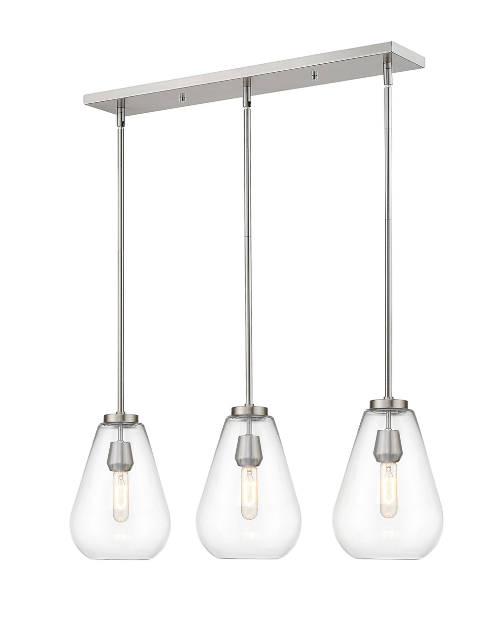 Z-LITE 488P8-3L-BN 3 Light Island/Billiard,Brushed Nickel Z-LITE 488P8-3L-BN 3 Light Island/Billiard,Brushed Nickel