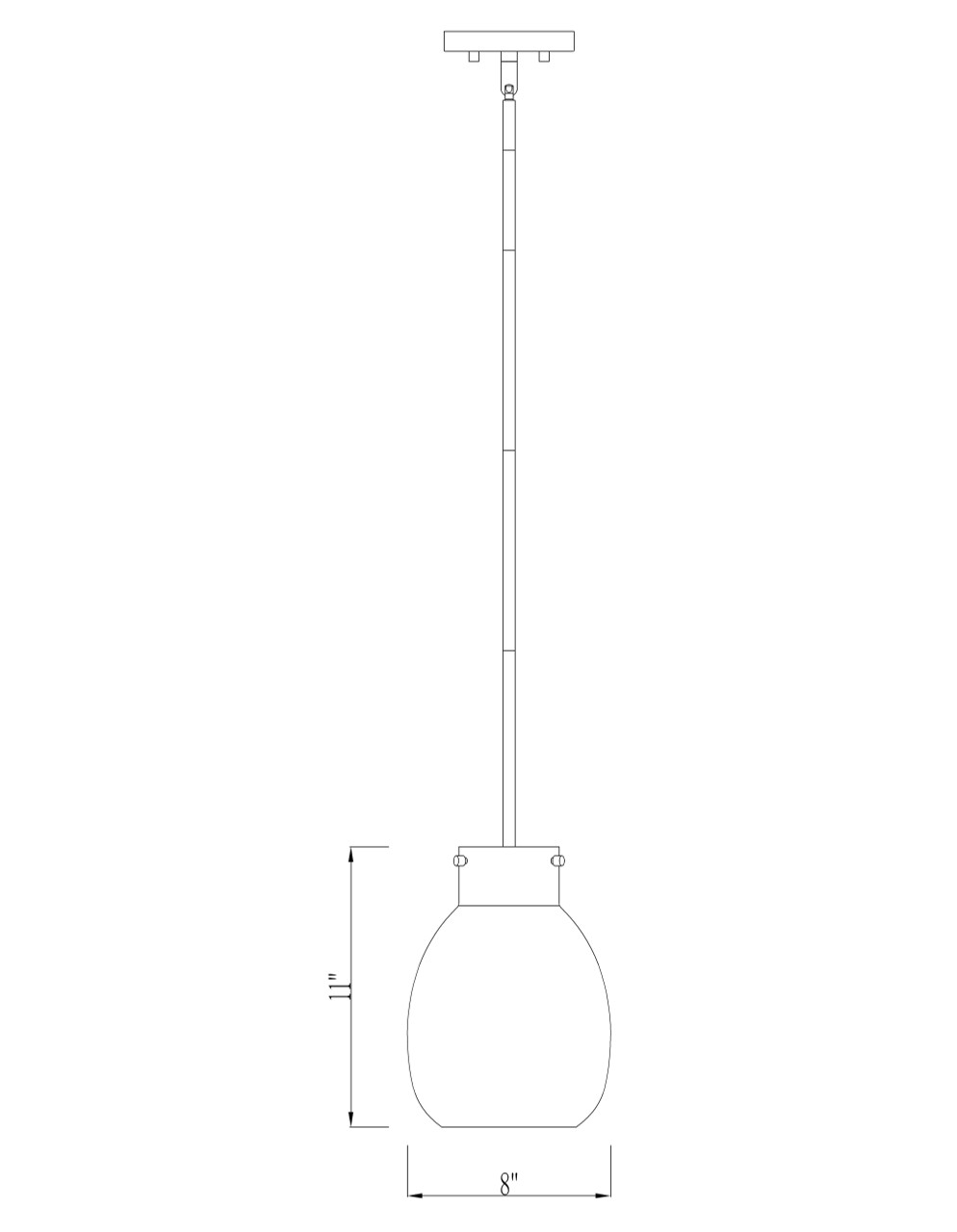 Z-LITE 476MP-ROD-MB-OBR 1 Light Mini Pendant,Matte Black + Olde Brass