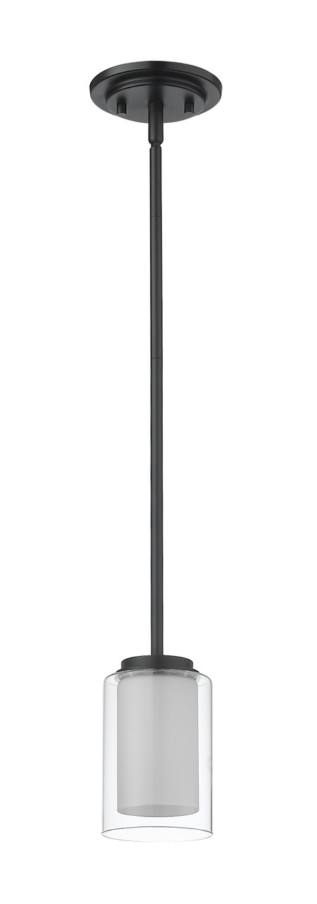 Z-LITE 426MP-MB 1 Light Mini Pendant,Matte Black