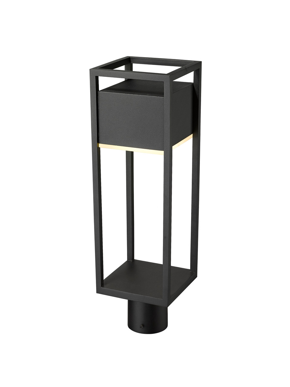 Z-LITE 585PHMR-BK-LED 1 Light Outdoor Post Mount Fixture,Black