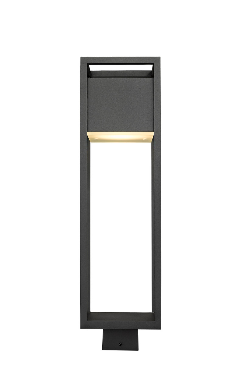 Z-LITE 585PHBS-BK-LED 1 Light Outdoor Post Mount Fixture,Black