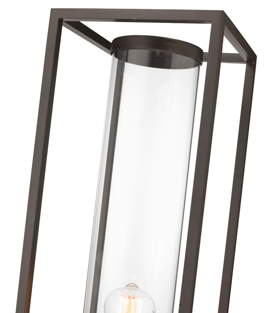 Z-LITE 584PHBS-DBZ-OBS 1 Light Outdoor Post Mount Fixture,Deep Bronze + Outdoor Brass