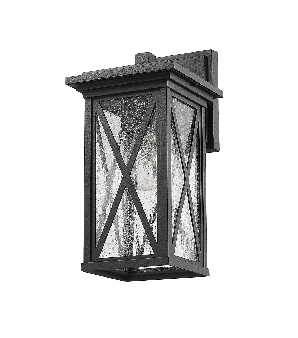 Z-LITE 583S-BK 1 Light Outdoor Wall Sconce,Black