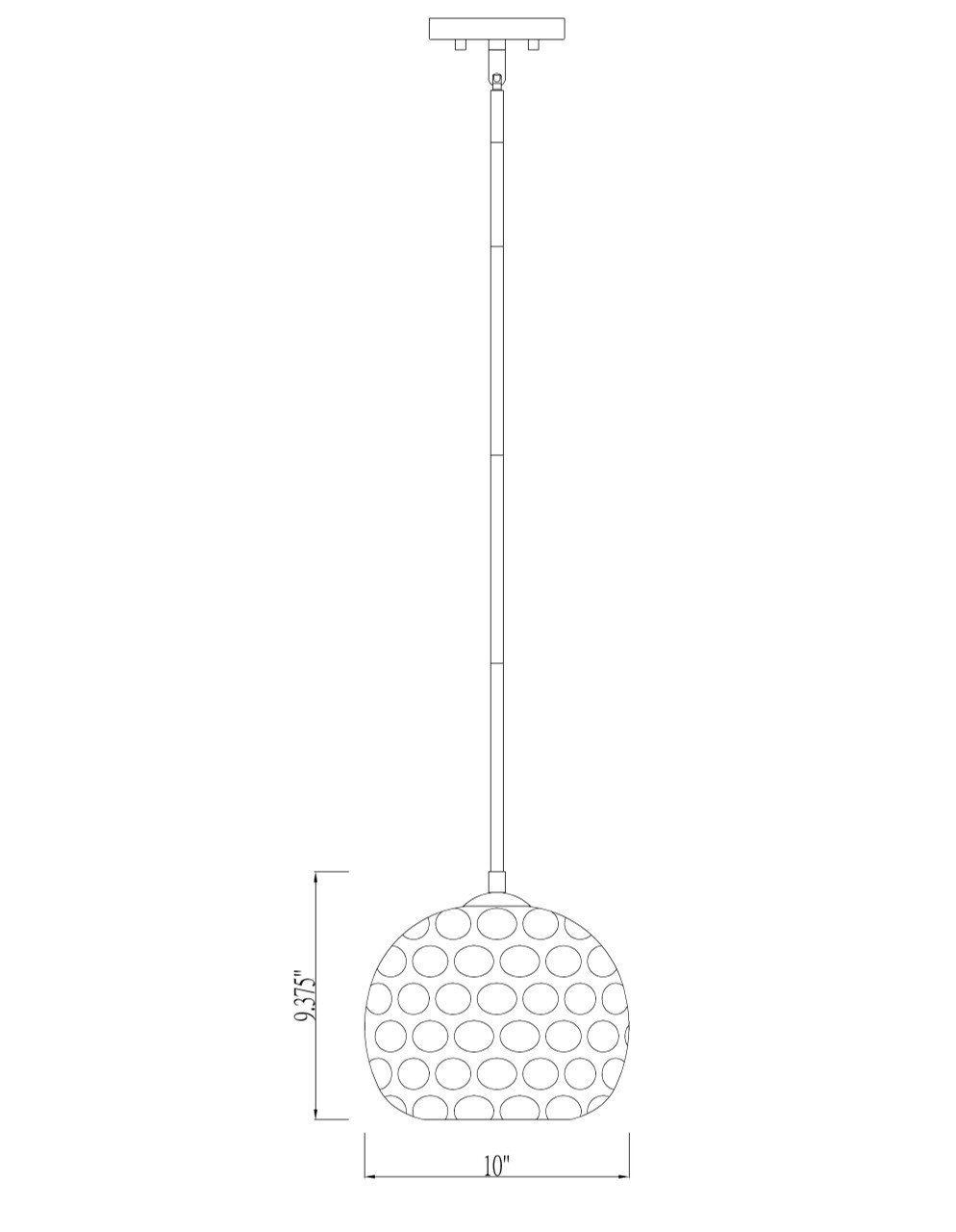 Z-LITE 490P10-OBR 1 Light Pendant,Olde Brass