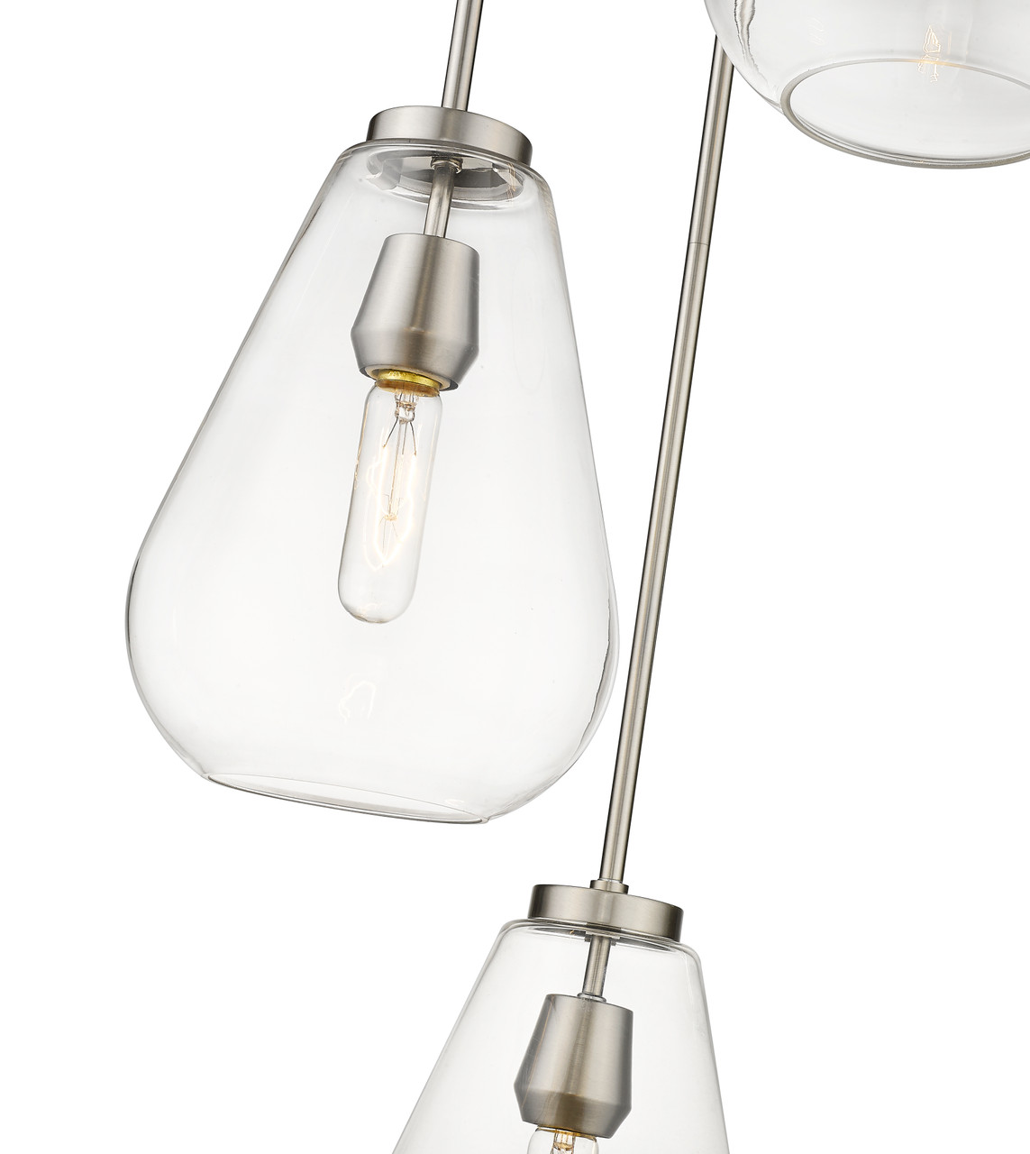 Z-LITE 488P8-3R-BN 3 Light Pendant,Brushed Nickel