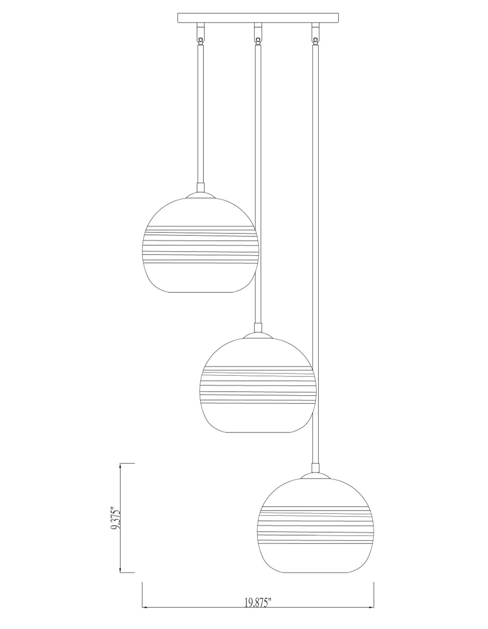 Z-LITE 486P10-3R-OBR 3 Light Pendant,Olde Brass