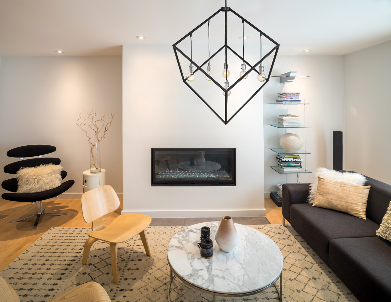 Z-LITE 478P44-MB-BN 7 Light Pendant,Matte Black + Brushed Nickel