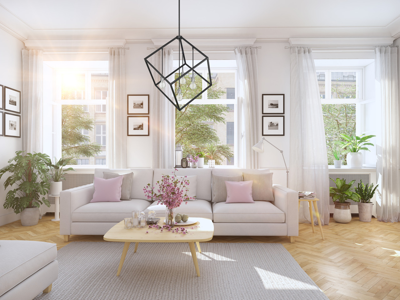 Z-LITE 478P34-MB-BN 4 Light Pendant,Matte Black + Brushed Nickel