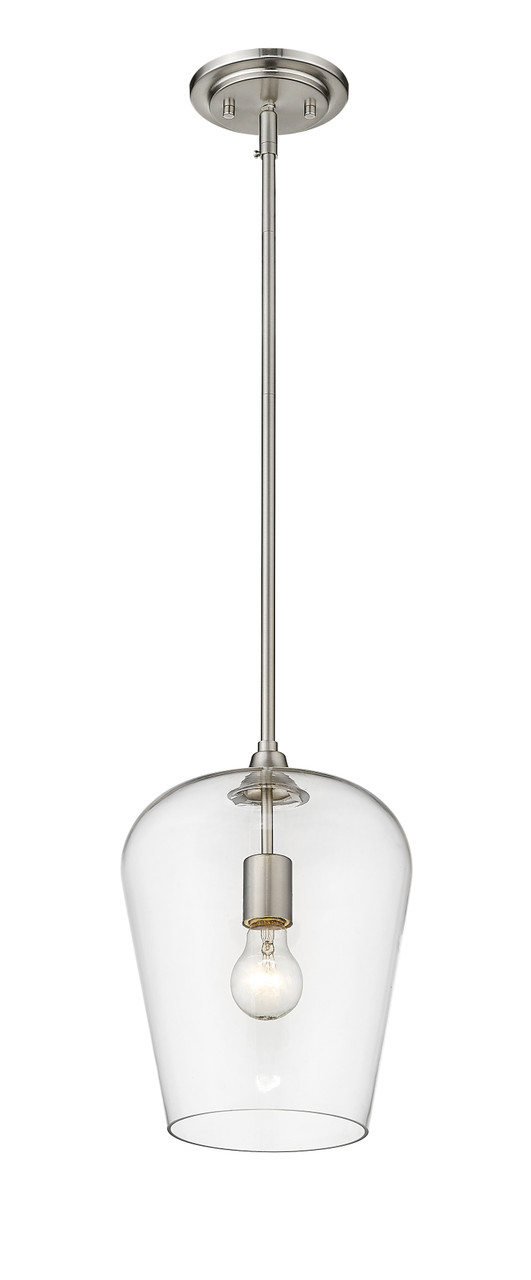 Z-LITE 473P9-BN 1 Light Pendant,Brushed Nickel