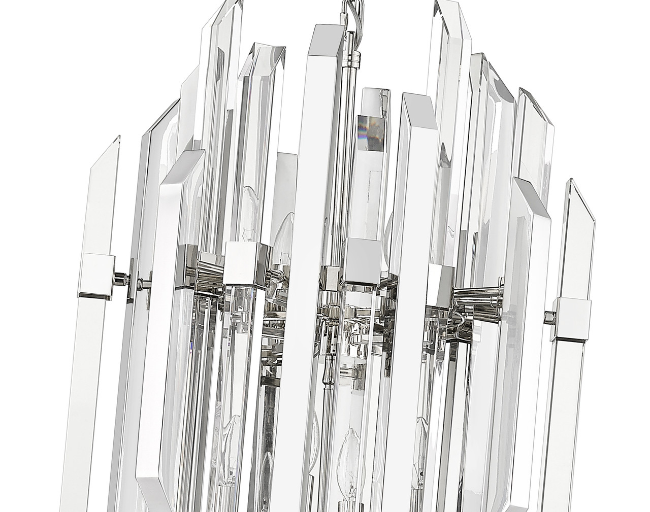 Z-LITE 4006-8PN 9 Light Pendant,Polished Nickel Z-LITE 4006-8PN 9 Light Pendant,Polished Nickel