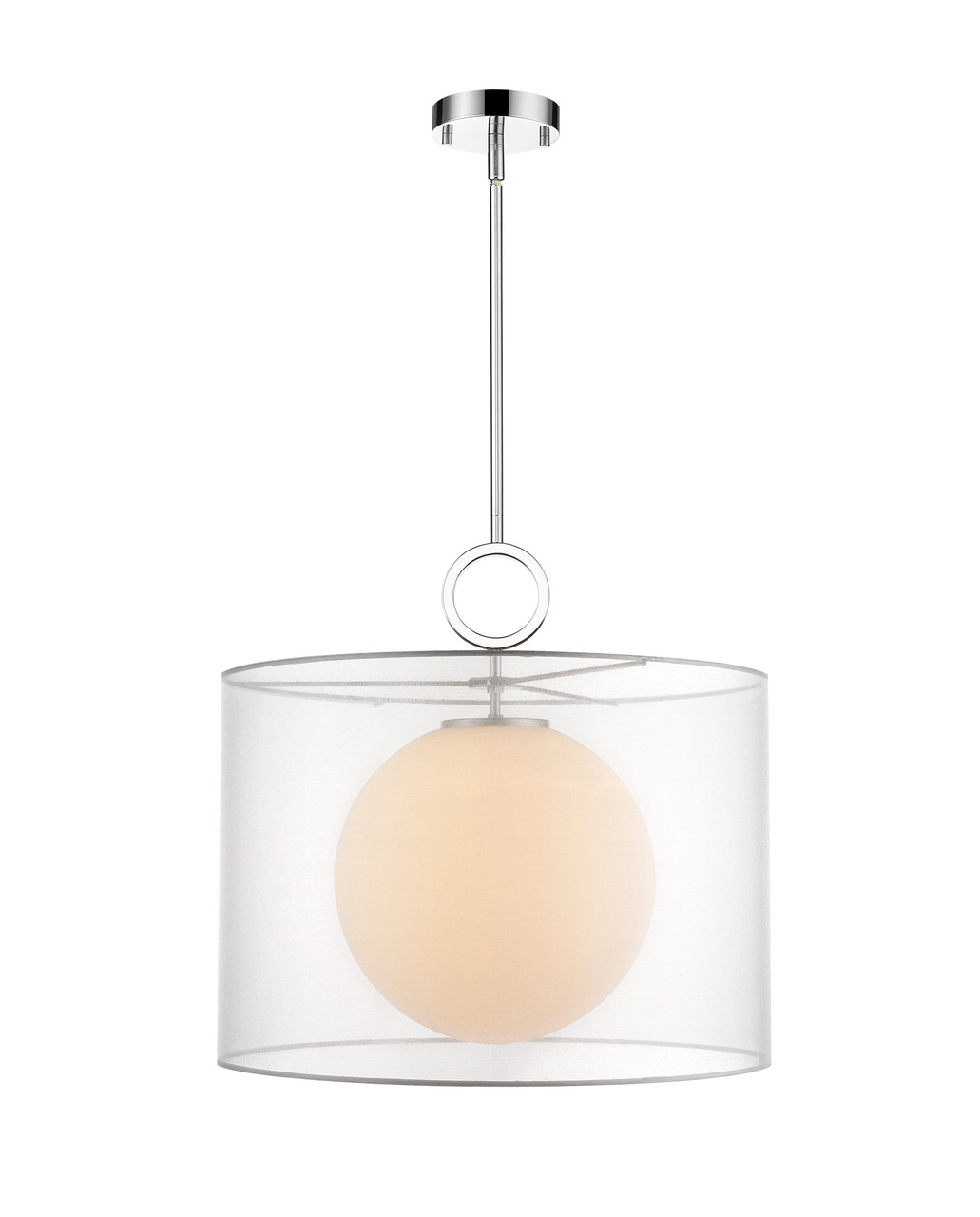 Z-LITE 194-20W-C 1 Light Pendant,Chrome