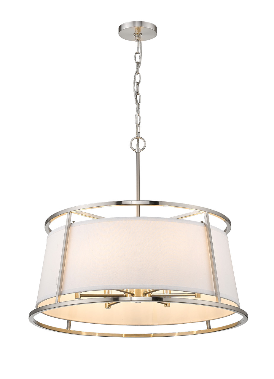 Z-LITE 1935-26BN 6 Light Pendant,Brushed Nickel