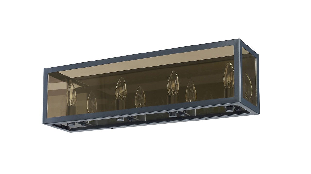 Z-LITE 802-4V-MC 4 Light Vanity,Misty Charcoal