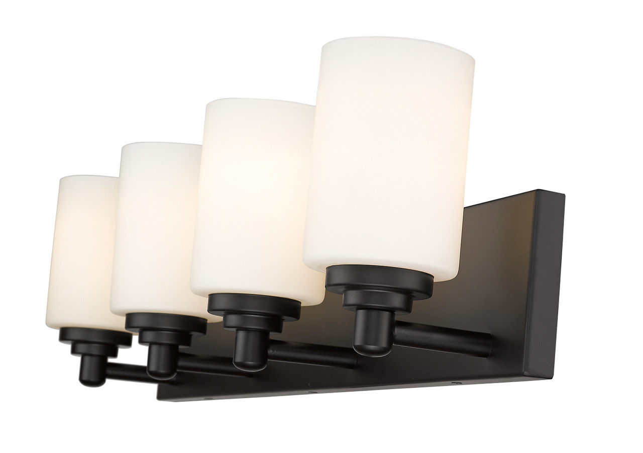 Z-LITE 485-4V-MB 4 Light Vanity,Matte Black