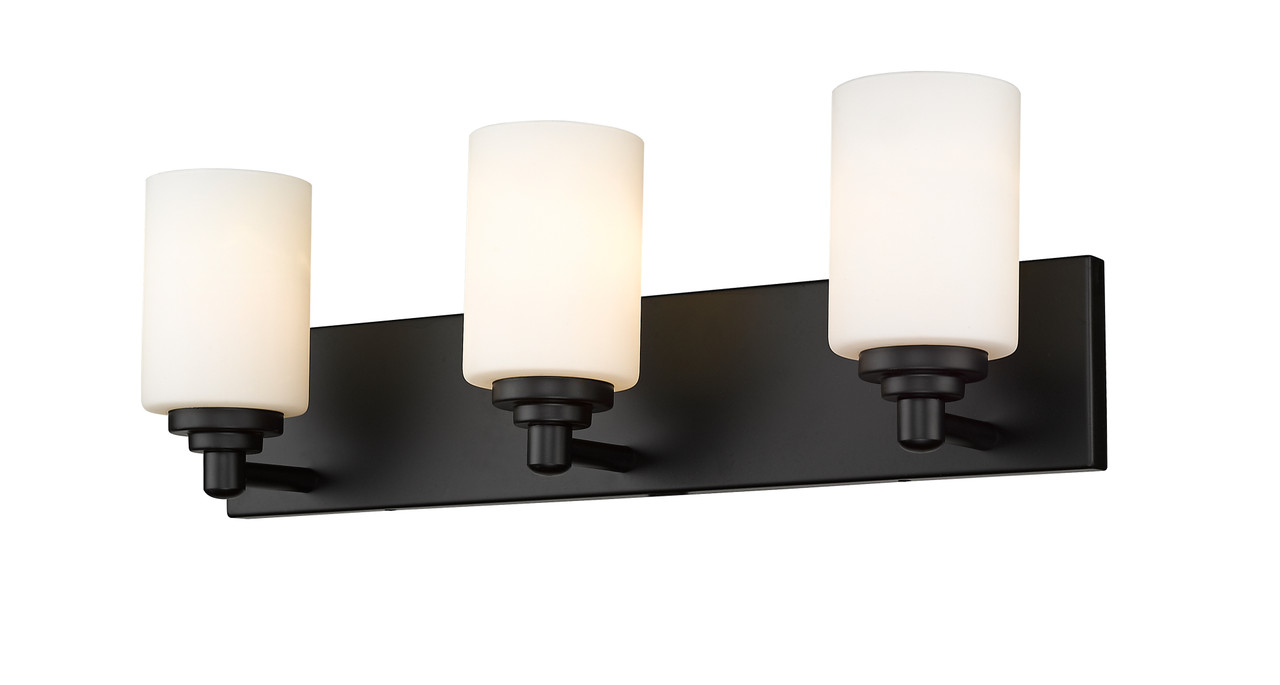 Z-LITE 485-3V-MB 3 Light Vanity,Matte Black