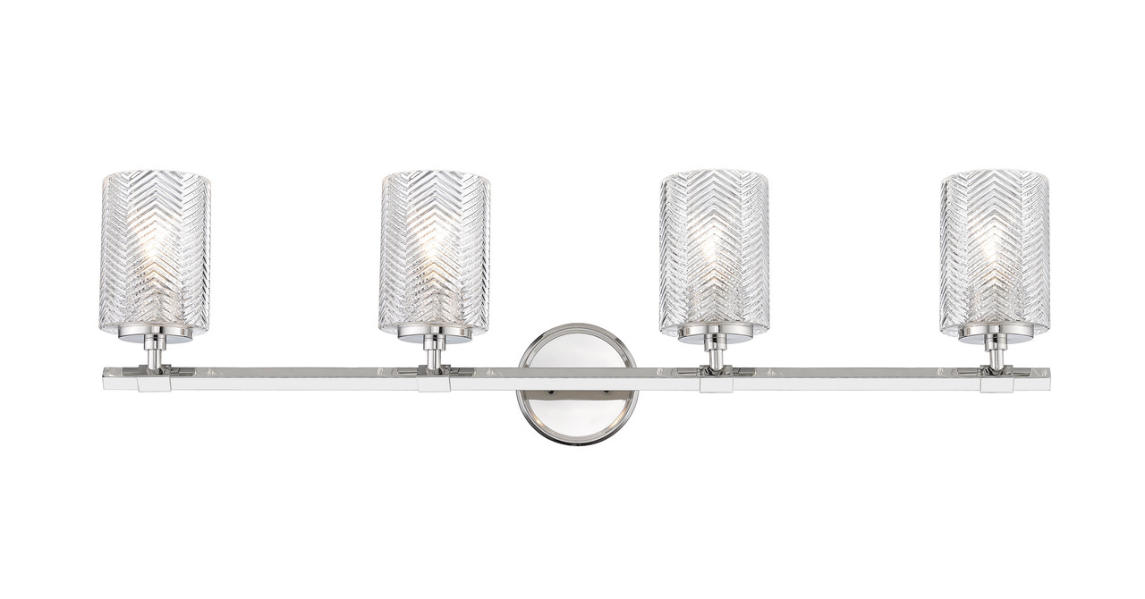 Z-LITE 1934-4V-PN 4 Light Vanity,Polished Nickel