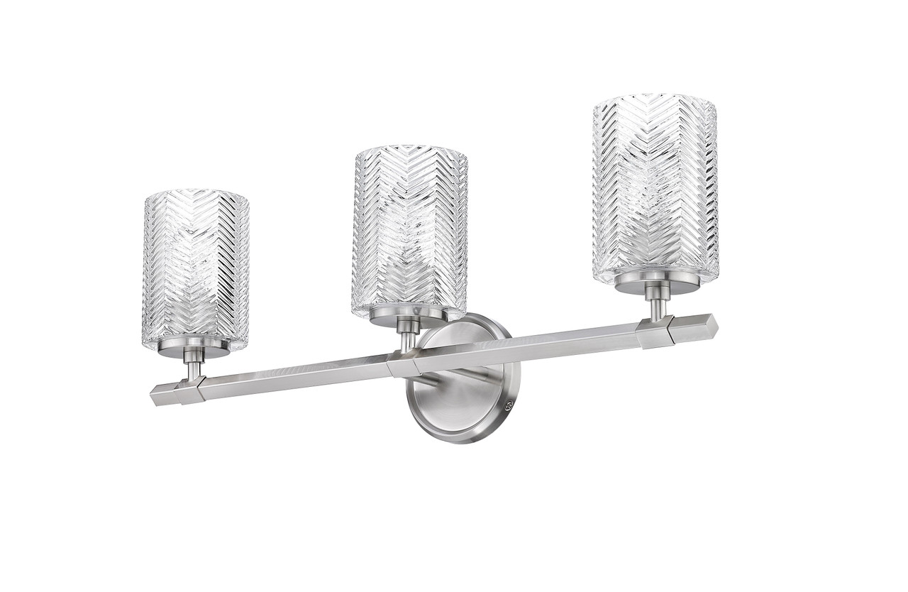 Z-LITE 1934-3V-BN 3 Light Vanity,Brushed Nickel