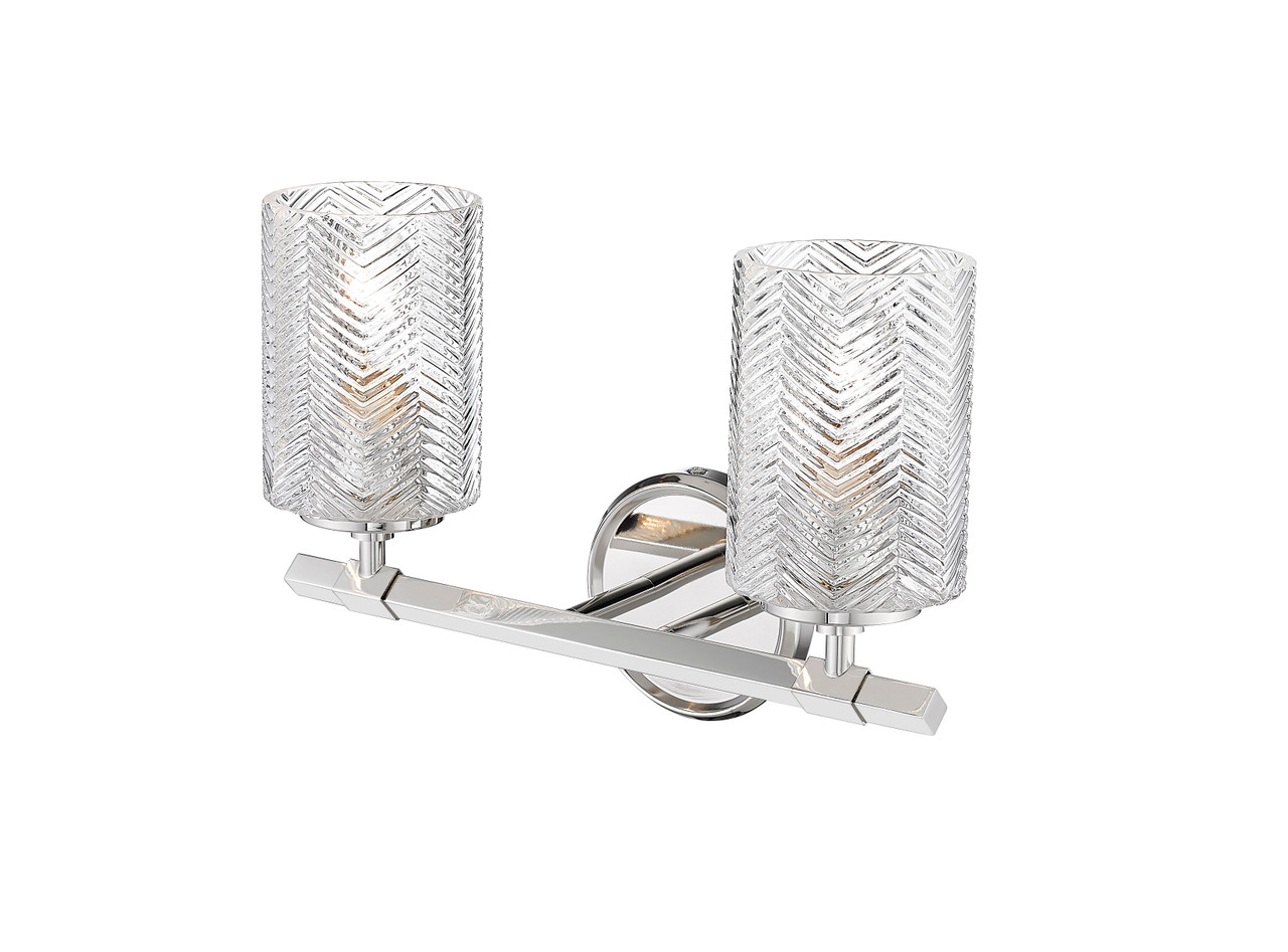 Z-LITE 1934-2V-PN 2 Light Vanity,Polished Nickel