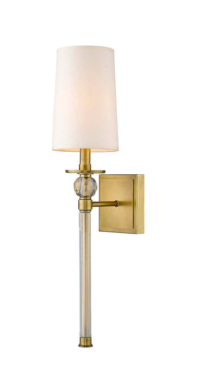 Z-LITE 805-1S-RB 1 Light Wall Sconce,Rubbed Brass