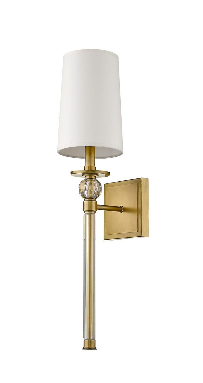 Z-LITE 805-1S-RB 1 Light Wall Sconce,Rubbed Brass