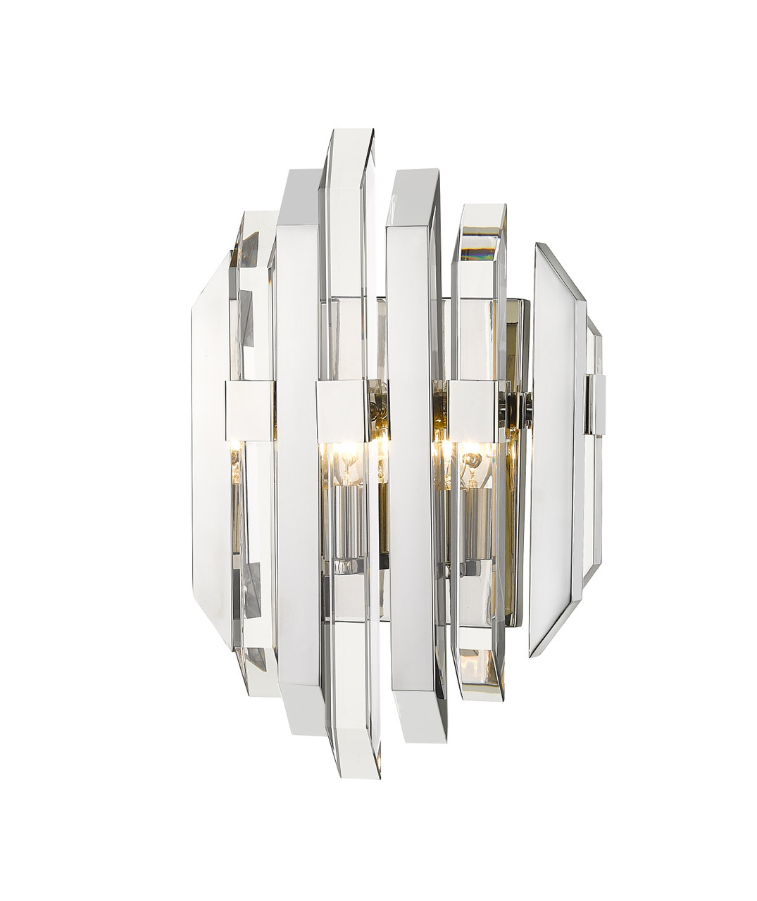 Z-LITE 4006S-PN 2 Light Wall Sconce,Polished Nickel