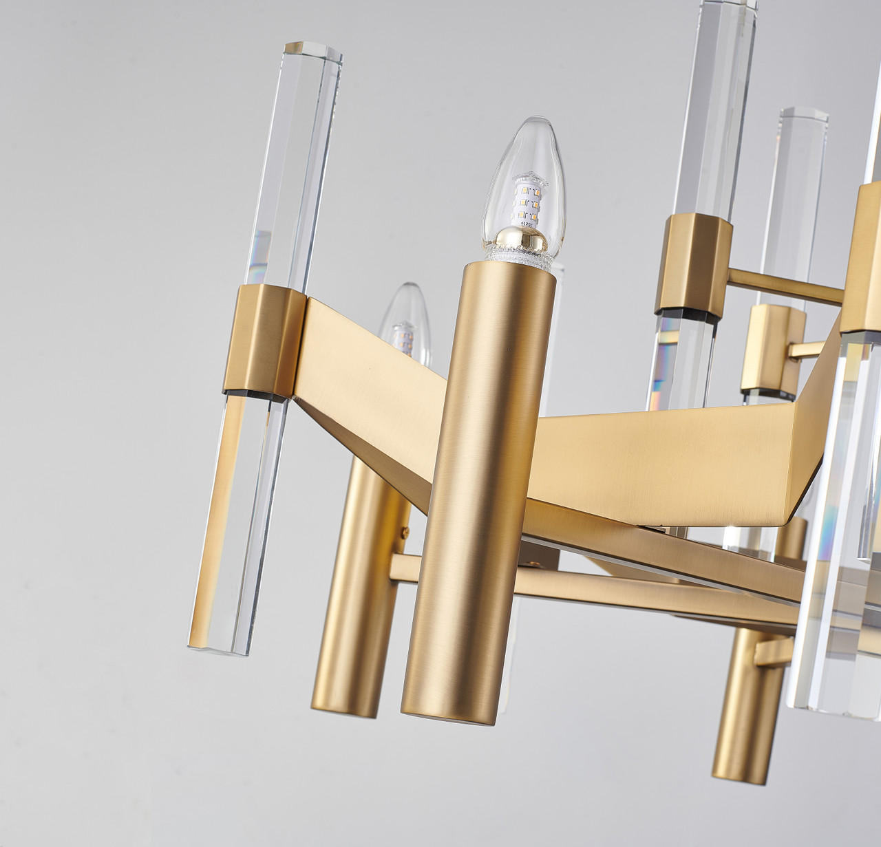 BETHEL INTERNATIONAL MU02 6-Light Ceiling Fixture,Antique Brass