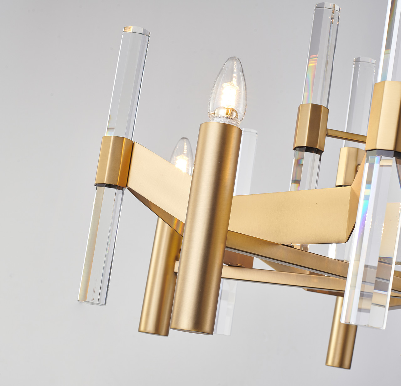 BETHEL INTERNATIONAL MU02 6-Light Ceiling Fixture,Antique Brass