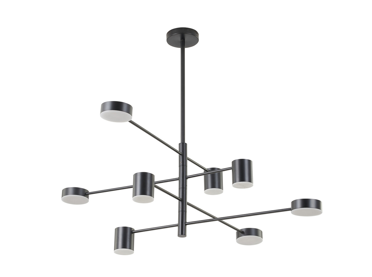 BETHEL INTERNATIONAL BE21C40B 8-Light LED PENDANT LIGHT,Black