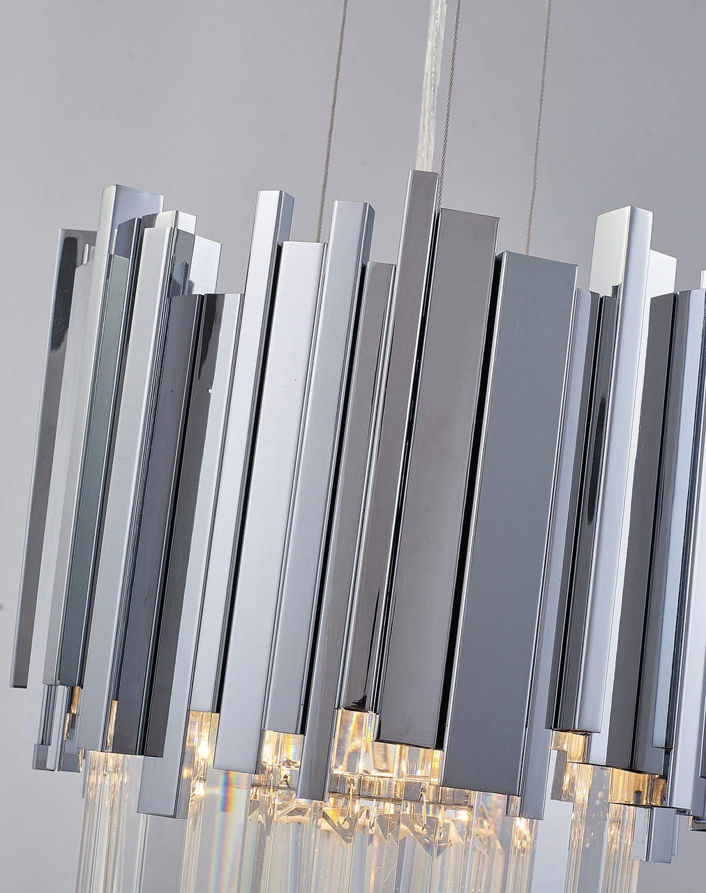 BETHEL INTERNATIONAL MU106P9CH 1-Light Single Pendant Lighting,Chrome