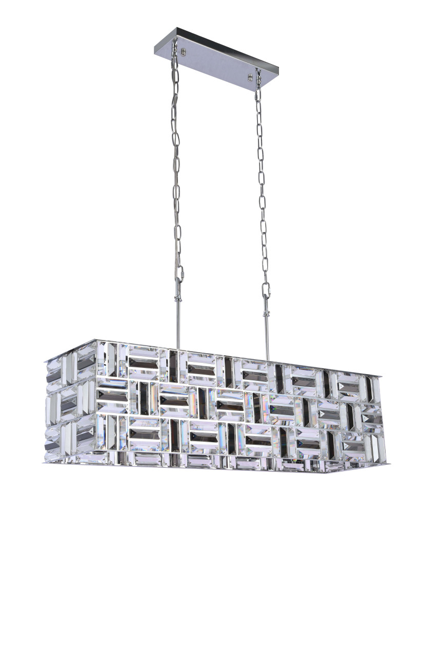 BETHEL INTERNATIONAL LA20 6-Light Chandelier,Chrome