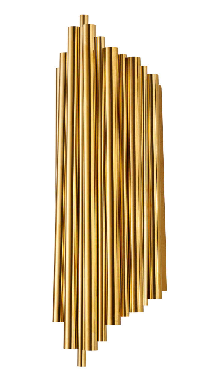 BETHEL INTERNATIONAL MJ01W20G 2-Light Wall Sconce,Gold