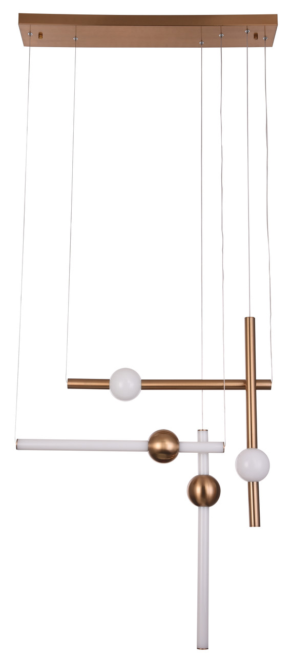 BETHEL INTERNATIONAL DLS10C24G LED PENDANT LIGHT,Gold