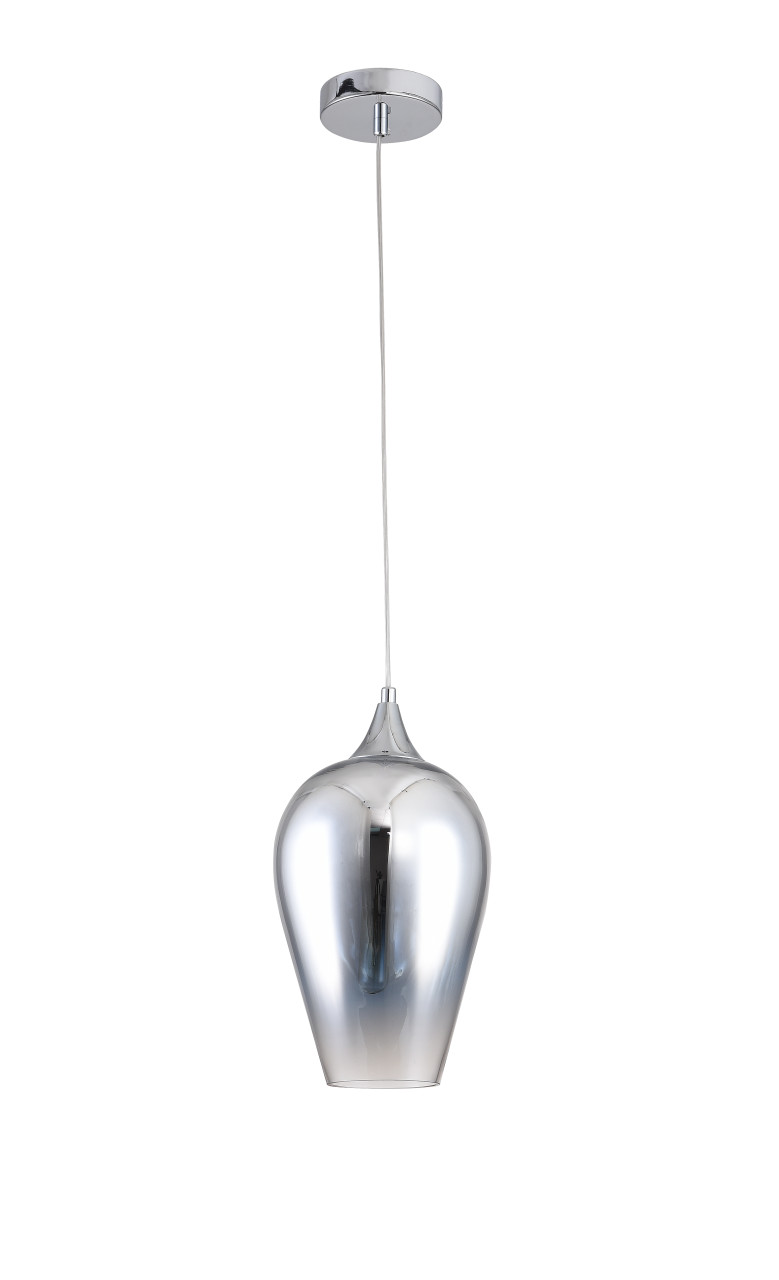 BETHEL INTERNATIONAL DU142P8CH 1-Light Single Pendant Lighting,Chrome