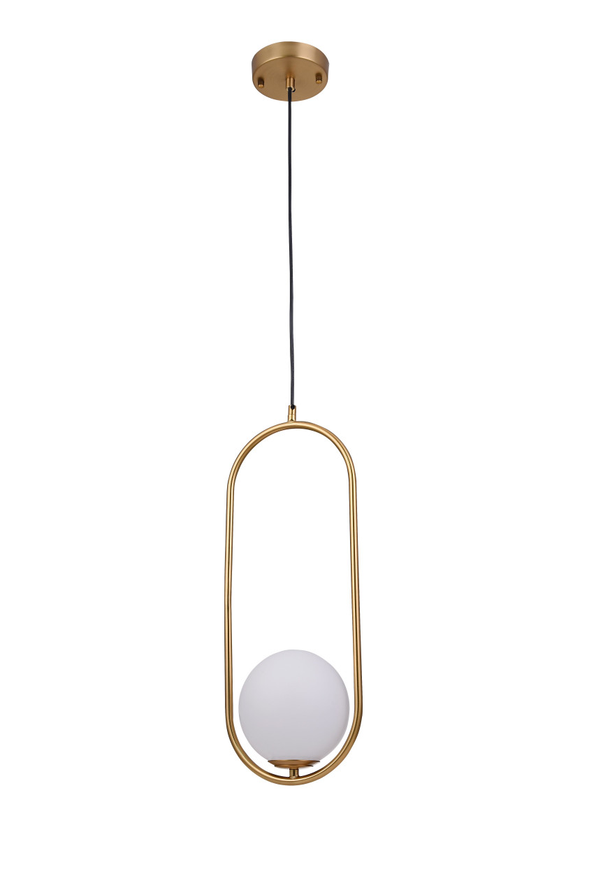 BETHEL INTERNATIONAL DU152P19G 1-Light Single Pendant Lighting,Gold