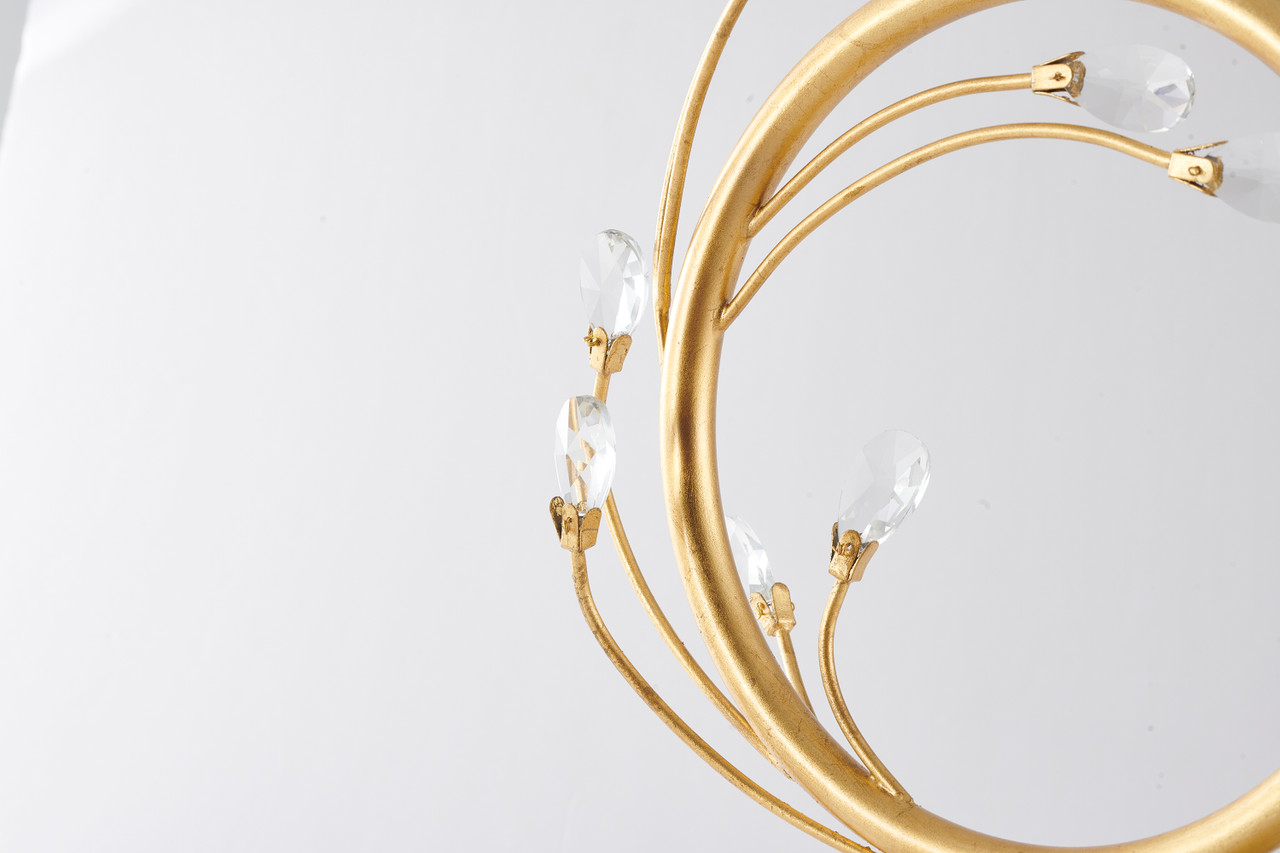 BETHEL INTERNATIONAL JTL44RC-GL 1-Light Table Lamp,Gold