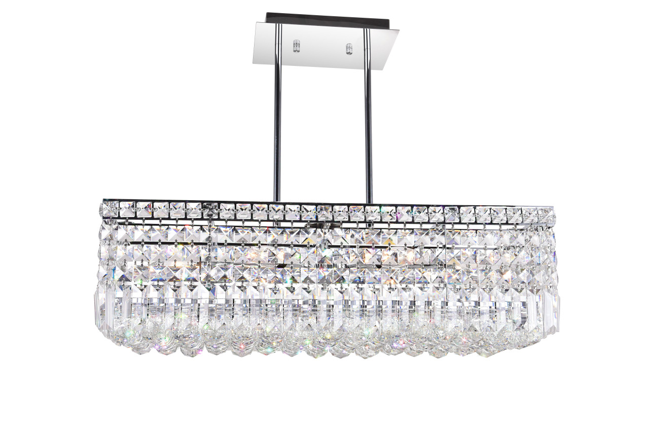 CWI LIGHTING 8030P26C-RC 8 Light Down Chandelier with Chrome finish