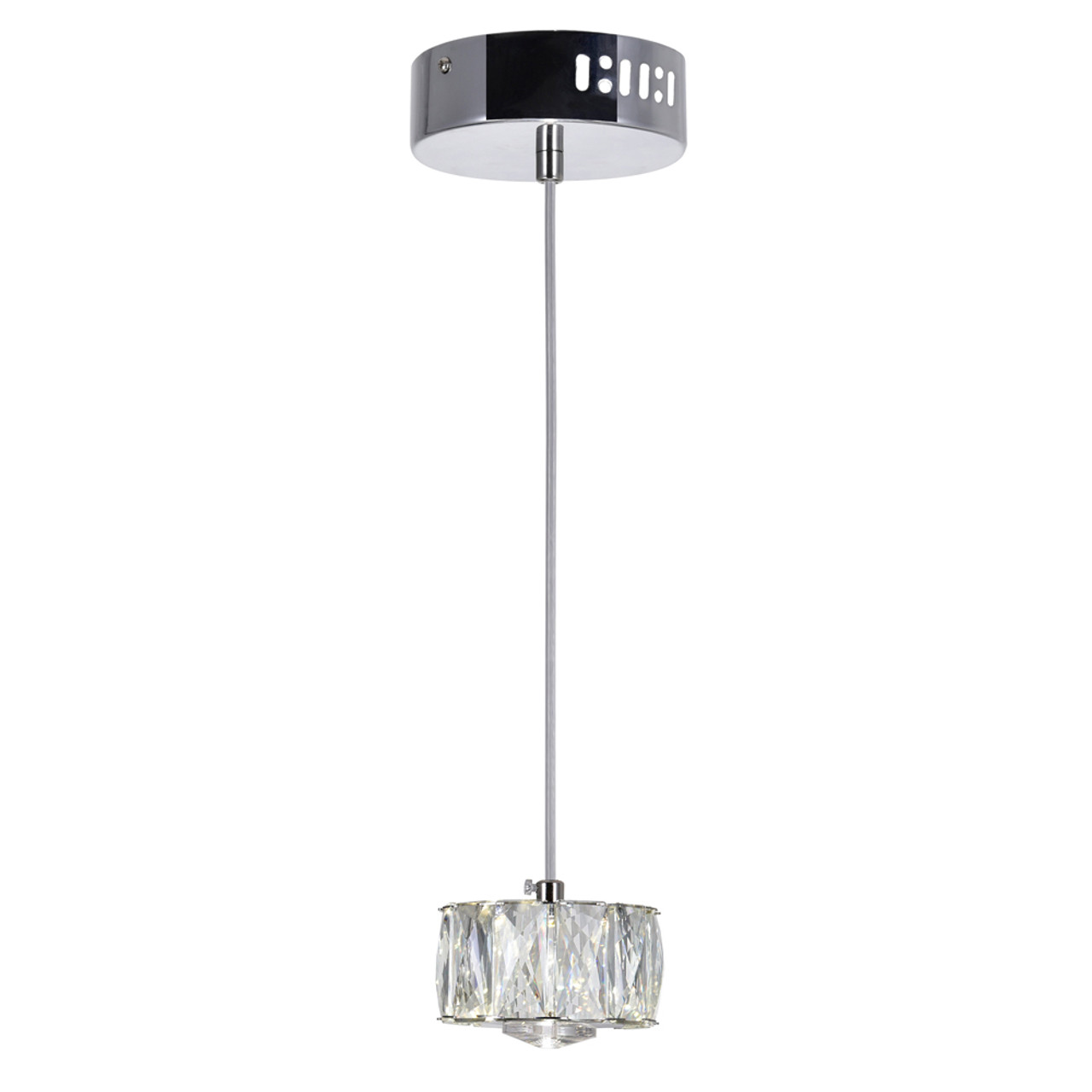 CWI LIGHTING 5636P4-1-601 LED Mini Pendant with Chrome Finish