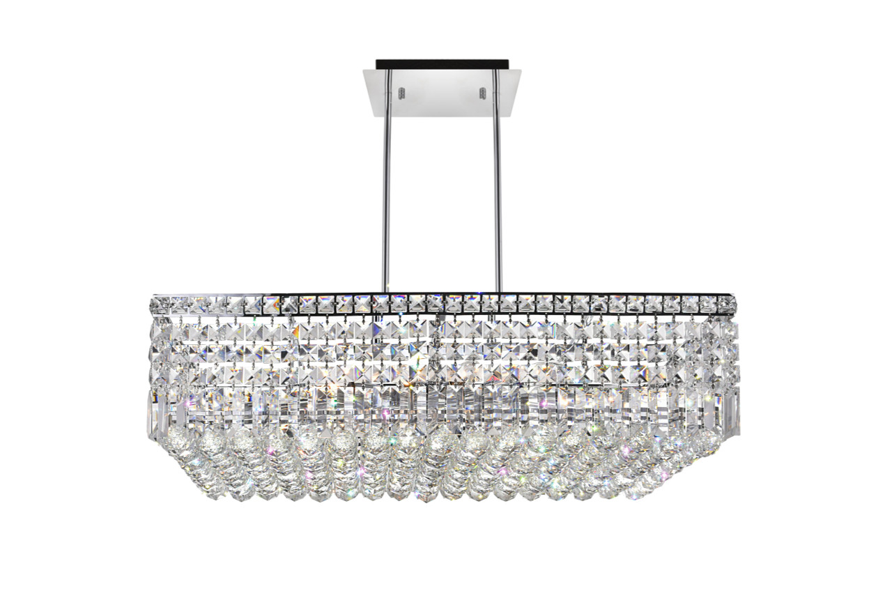 CWI LIGHTING 8030P30C-RC 10 Light Down Chandelier with Chrome finish