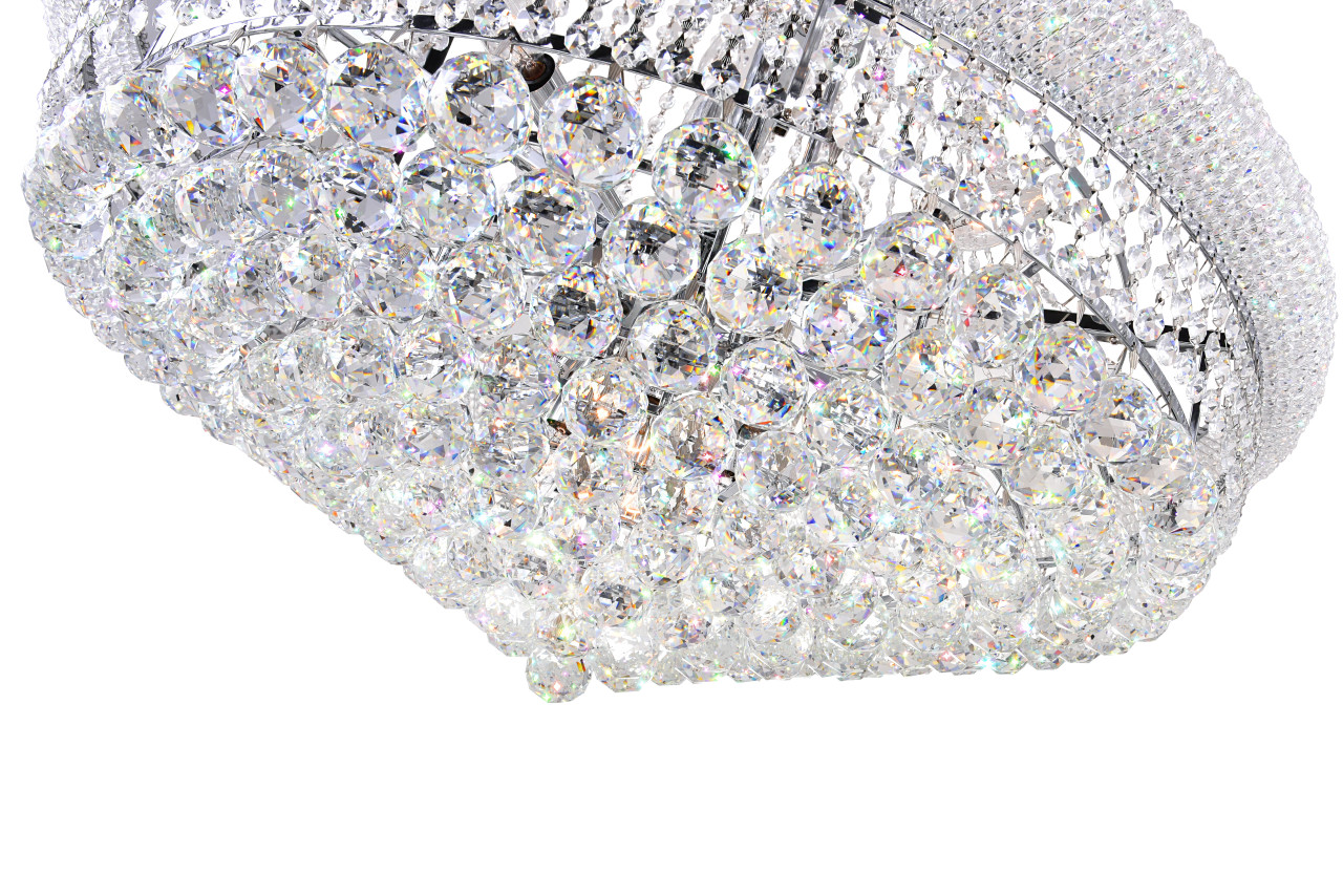 CWI LIGHTING 8001P32C 19 Light Down Chandelier with Chrome finish