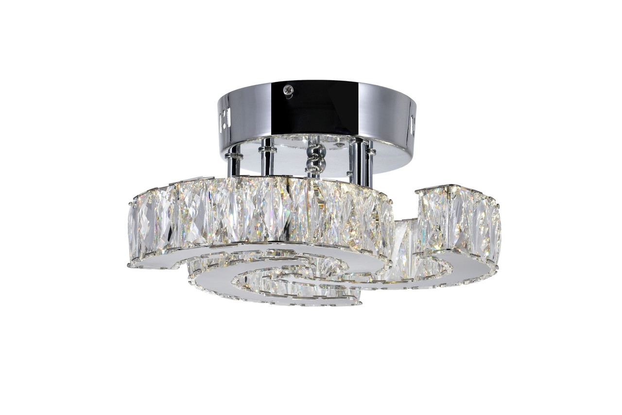 CWI LIGHTING 5614C11ST LED  Flush Mount with Chrome finish