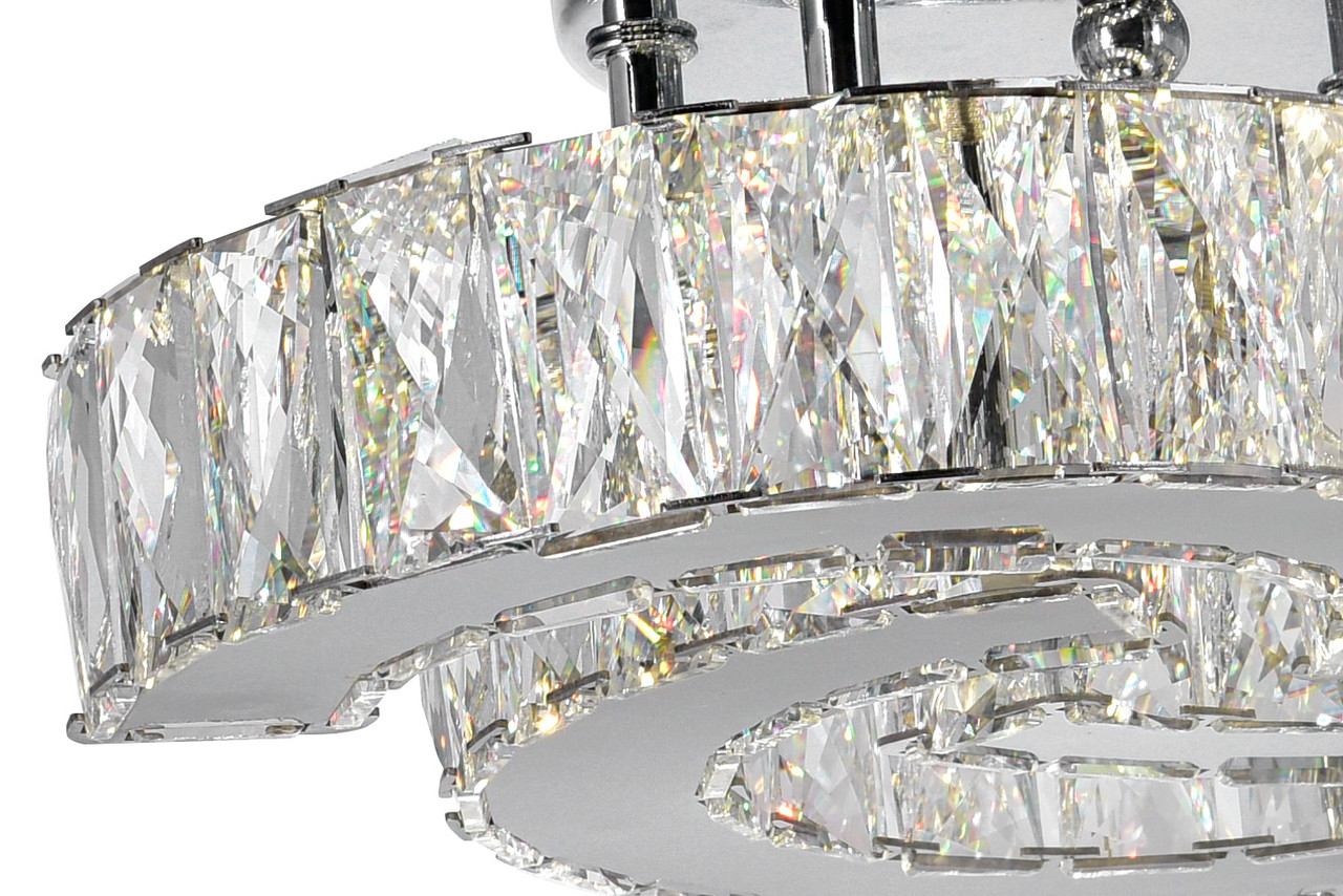 CWI LIGHTING 5614C11ST LED  Flush Mount with Chrome finish