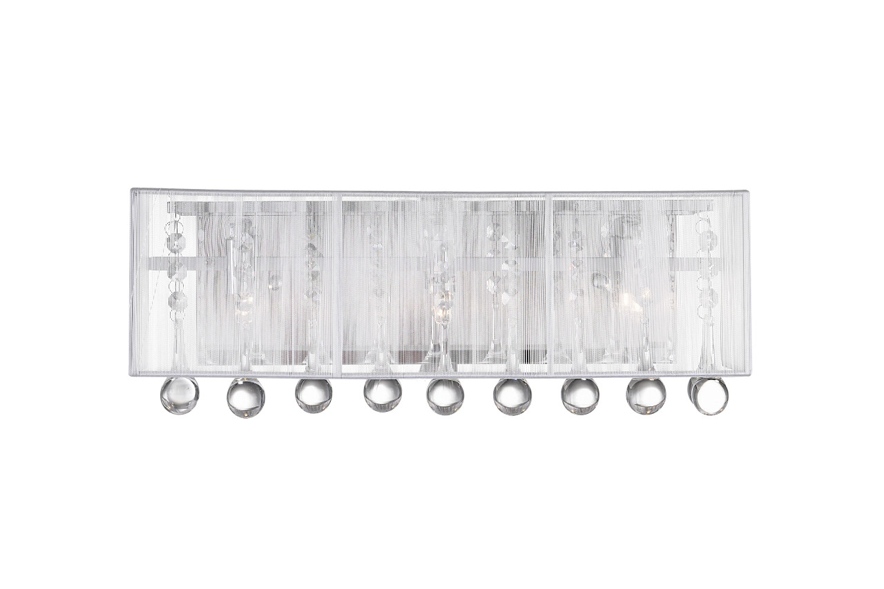 CWI LIGHTING 5005W18C-RC (W) 3 Light Vanity Light with Chrome finish