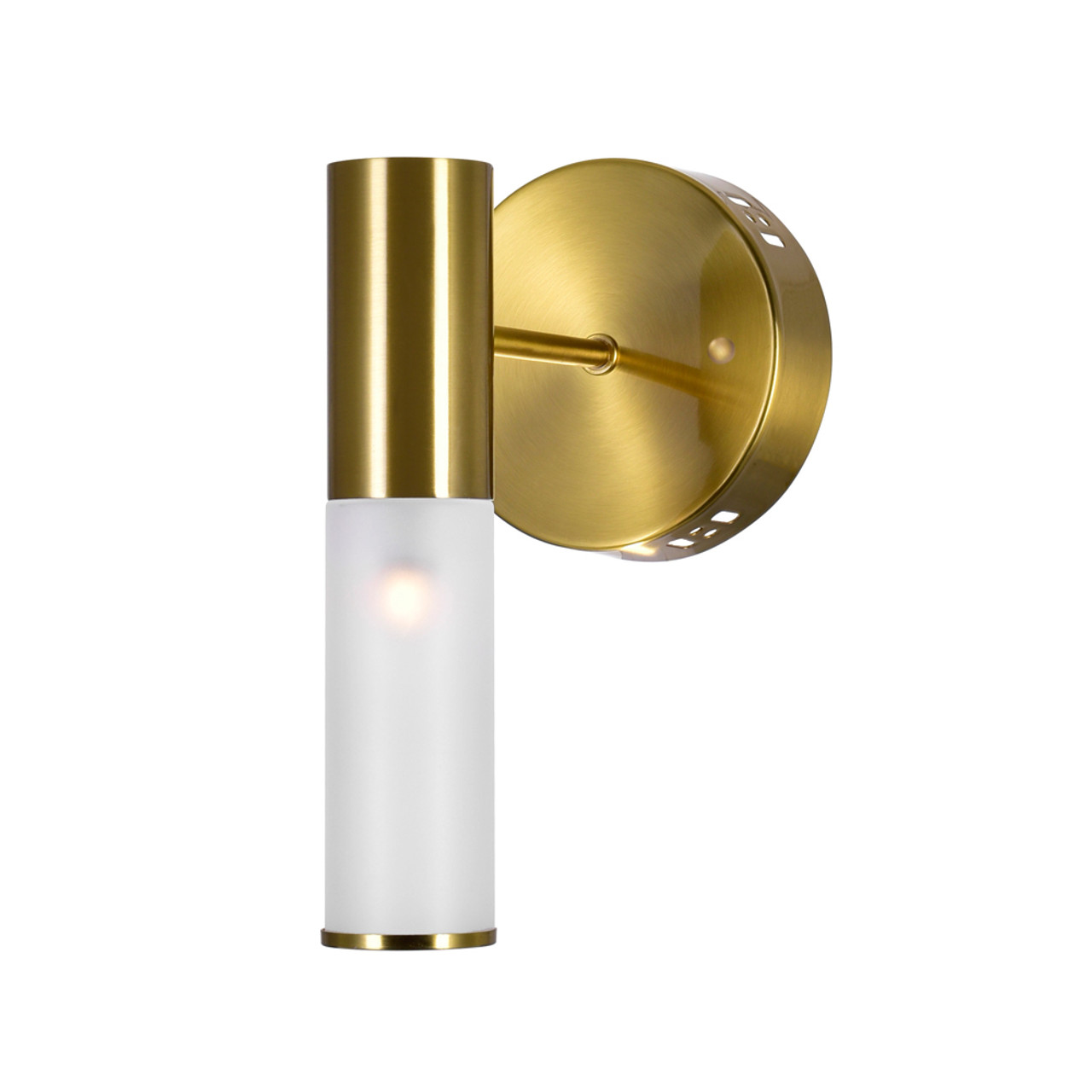 CWI LIGHTING 1221W7-1-625 1 Light Sconce with Brass Finish