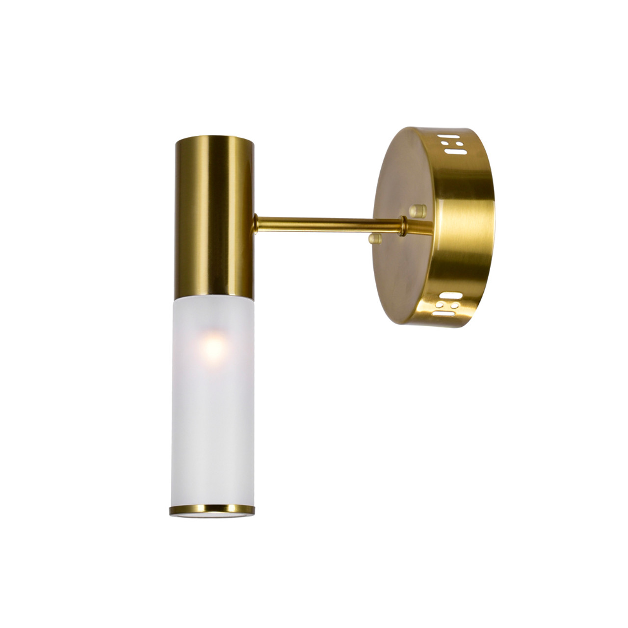 CWI LIGHTING 1221W7-1-625 1 Light Sconce with Brass Finish