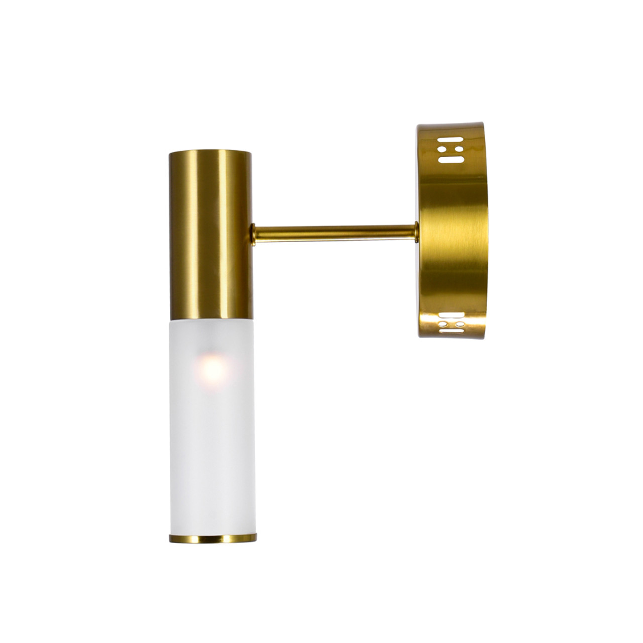 CWI LIGHTING 1221W7-1-625 1 Light Sconce with Brass Finish