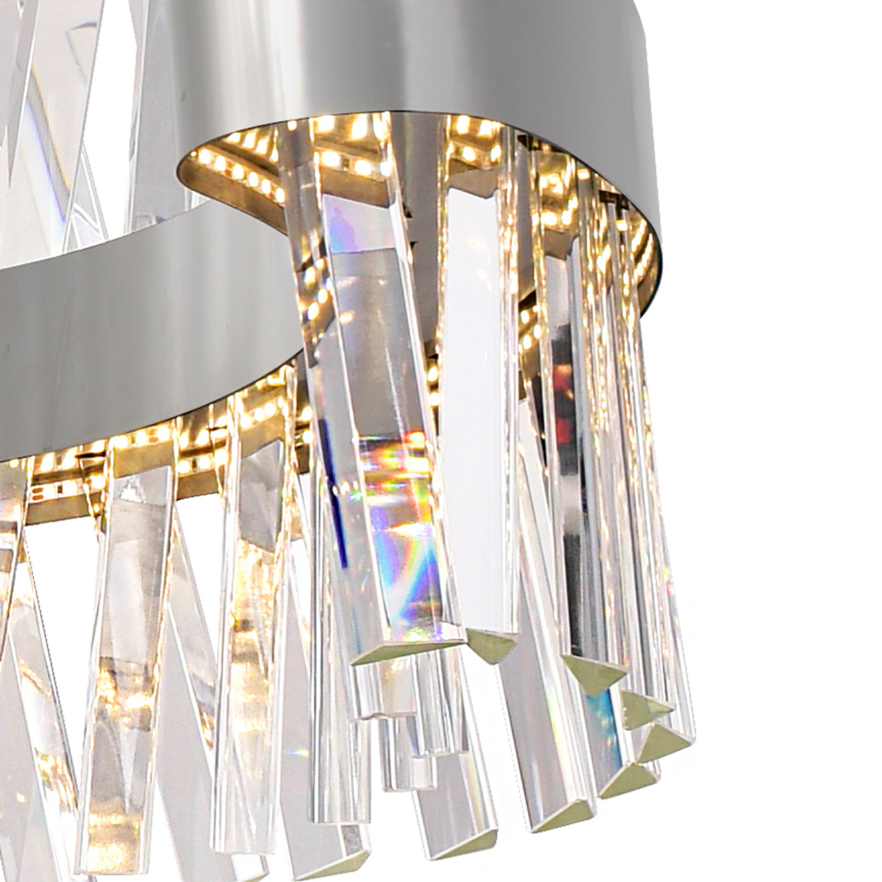 CWI LIGHTING 1220P24-601-C LED Chandelier with Chrome Finish