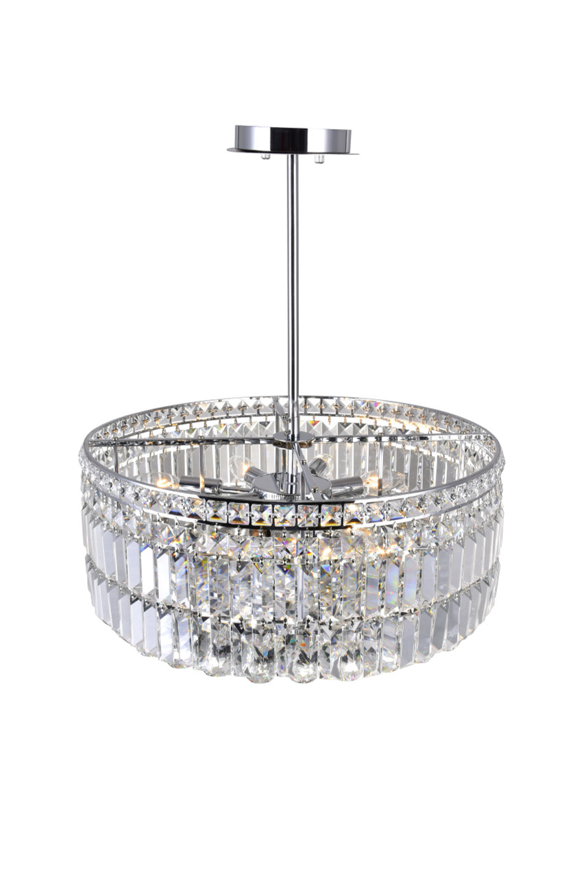 CWI LIGHTING 8006P20C-R 8 Light Down Chandelier with Chrome finish