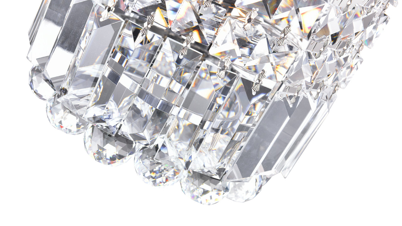 CWI LIGHTING 8005W6C-R 4 Light Bathroom Sconce with Chrome finish