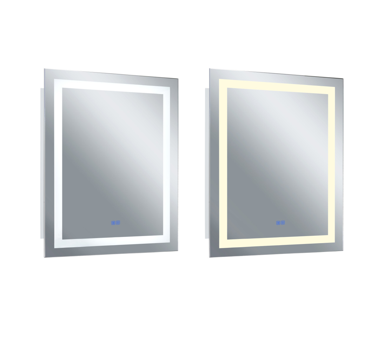 CWI LIGHTING 1232W32-40-A Rectangle Matte White LED 32 in. Mirror From our Abril Collection